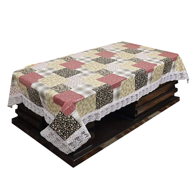 PVC Printed Table Cover (Multicolor, 40x60 inches)