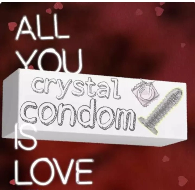 Rubber Crystal Extra Dotted Condom (Transparent)