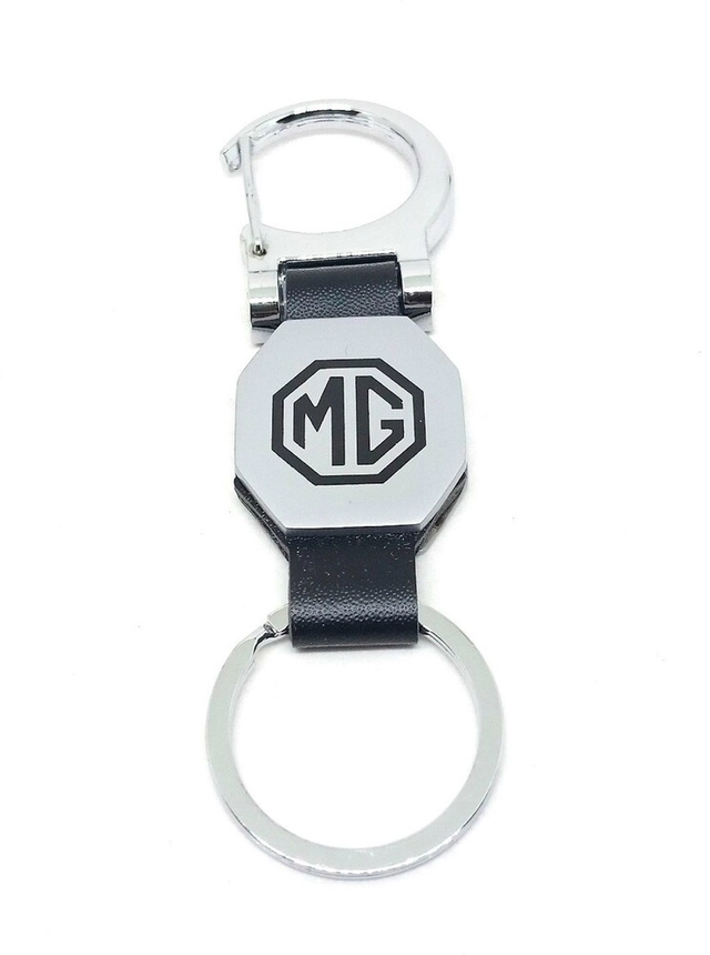 Metal MG Bike Keychain (Black)