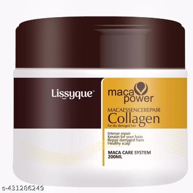 Lissyque Karseell Collagen Hair Treatment Deep Repair Conditioning Argan Oil Collagen Hair Mask Essence for Dry Damaged Hair All Hair Types 200ml