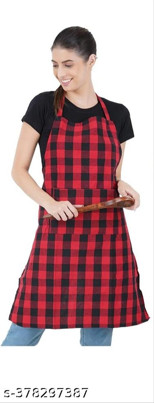 Cotton Apron for Men & Women (Red)