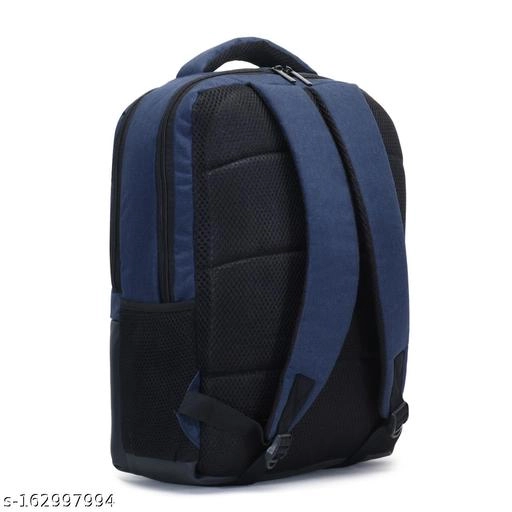 Nylon Backpack for Men & Women (Blue & Black, 35 L)