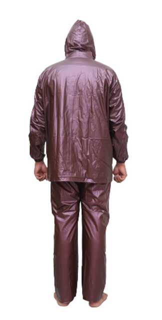 BTC Satyam Rain Coat for Men Waterproof Raincoat for Bike With Hood (Brown, XL) (AB-22)