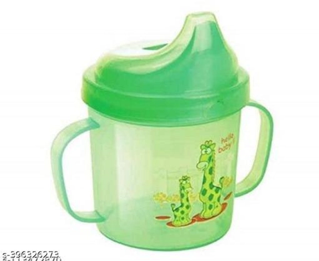 Plastic Sipper for Baby (Green, 250 ml)