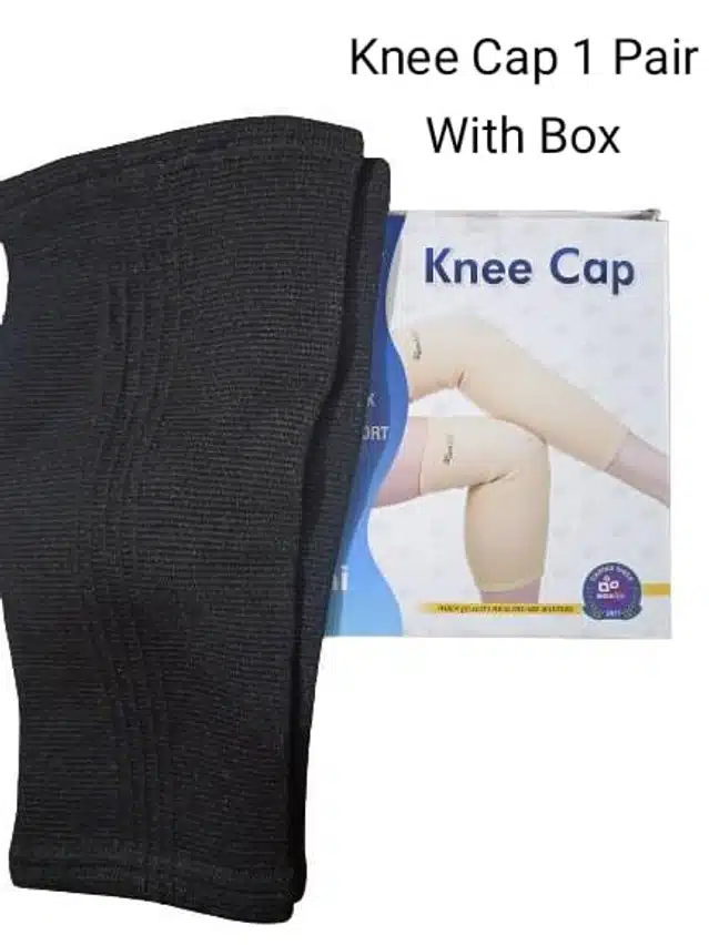 Knee Cap Support Brace for Pain Relief  (Black, S)