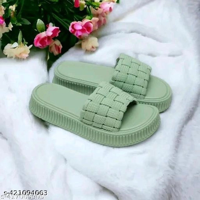 Sliders for Women (Olive, 3)