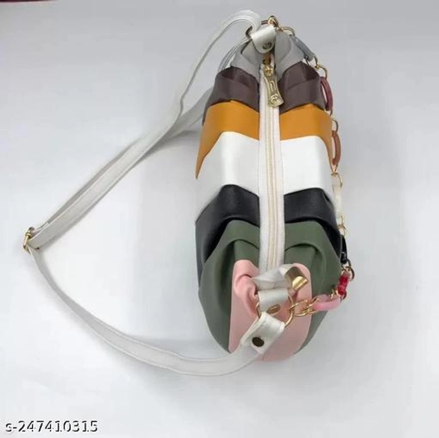 PU Sling Bag for Women (Multicolor)