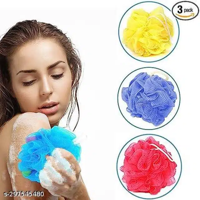 Plastic Bathing Loofah (Assorted, Pack of 2)