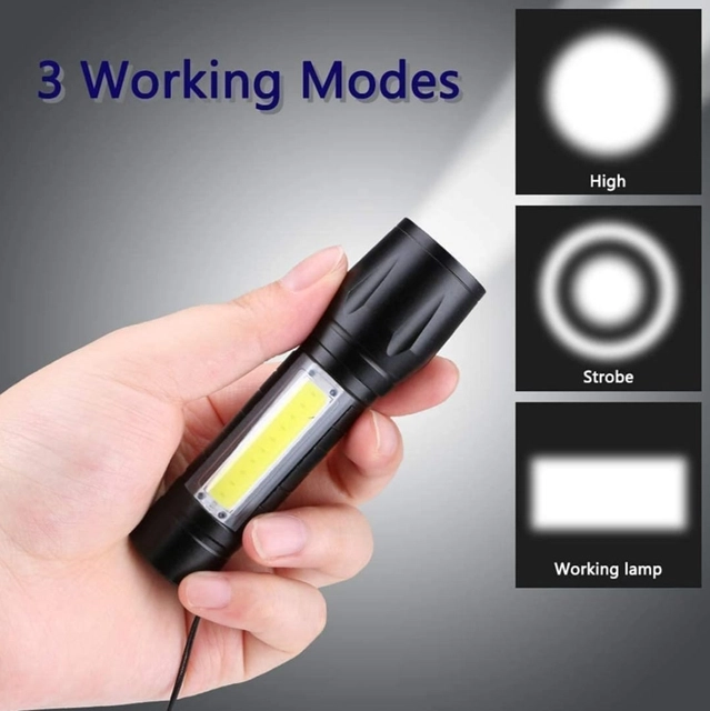 LED Torch Light (Black)