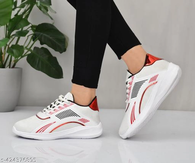 Casual Shoes for Women (White, 4)