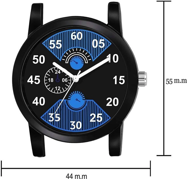 Analog watch for men (Denim Blue ,Pack of 1)