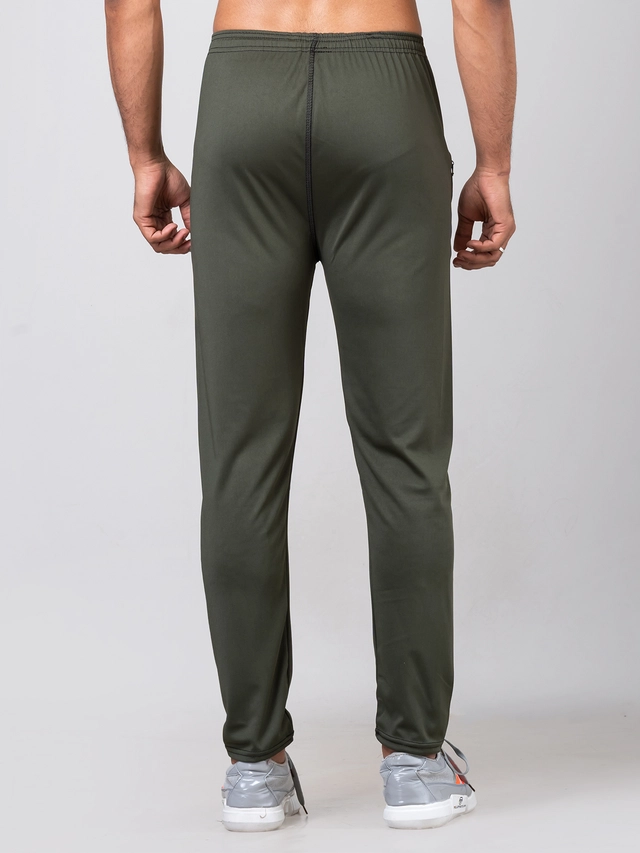 Polyester Solid Trackpant for Men (Olive, XS)