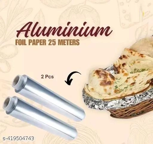 Aluminium Foil Paper (Silver, 25 m) (Pack of 2)