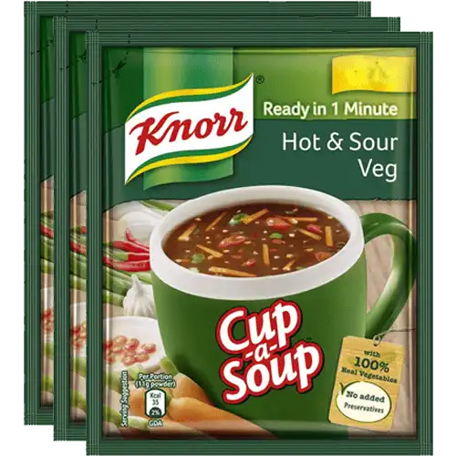 Knorr वेज हॉट & सोर कपAसूप 3X10.5 g (सेट ऑफ़ 3)