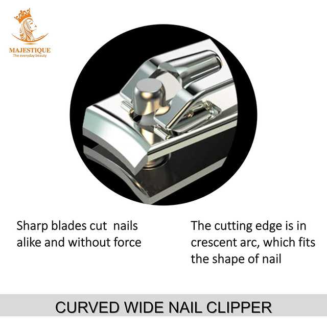 Majestique Glitter Nail Clipper Comfort Grip Nail Cutter (B-89)
