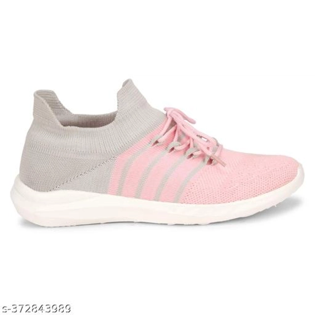 Sport Shoes for Women (Pink & Grey, 3)