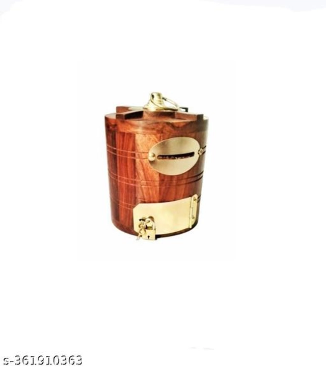 Wooden Money Bank (Brown)