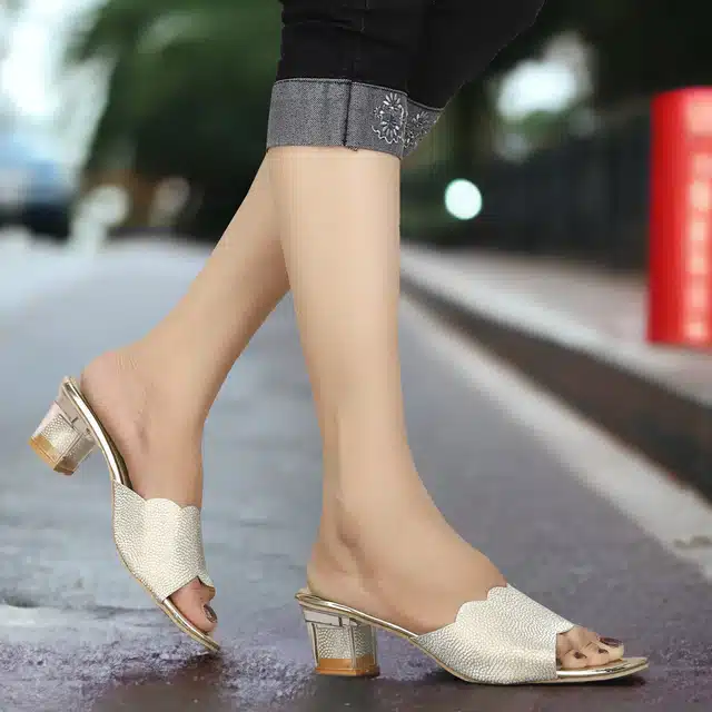 Heels for Women (Cream, 4)