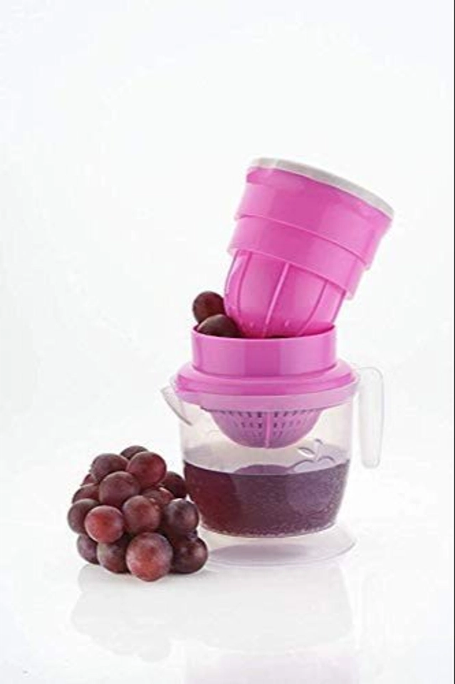 Plastic Manual Juicer (Multicolor, 350 ml)