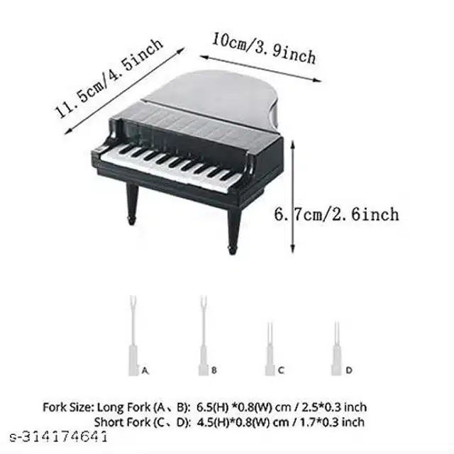 Piano Modeling Fruit Fork (Multicolor)