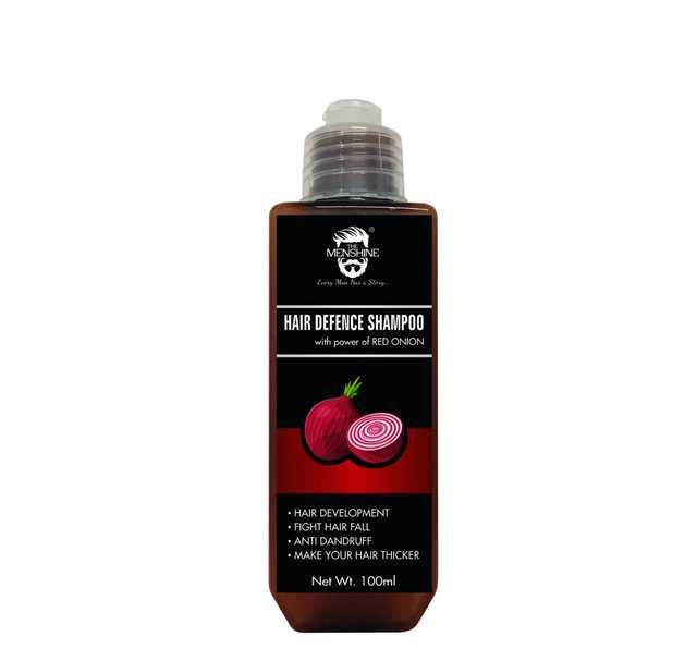 The Menshine Red Onion Shampoo (Pack of 1, 100 ml) (DH-1)