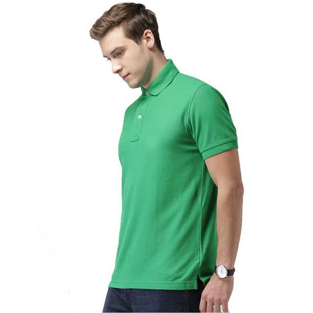 Galatea Cotton Blend Polo T-Shirt (Green, XXL) (AF-54)