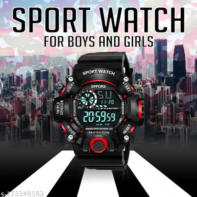 Sports Watch for Boys & Girls (Multicolor)