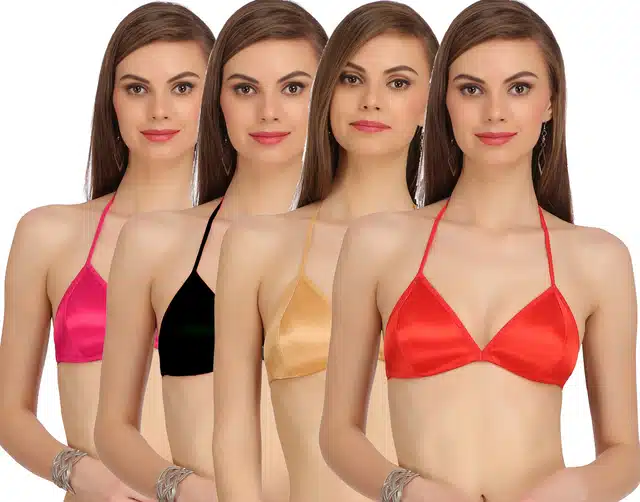 Non-wired Bra for Women (Pack of 4) (Multicolor, 30)