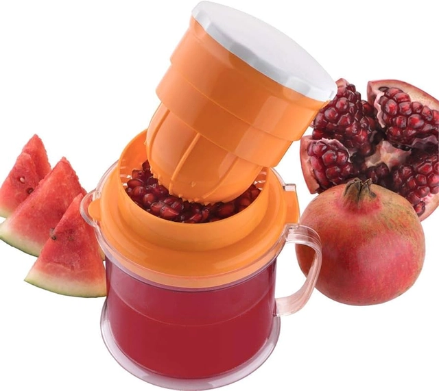 Plastic Manual Juicer (Multicolor, 350 ml)