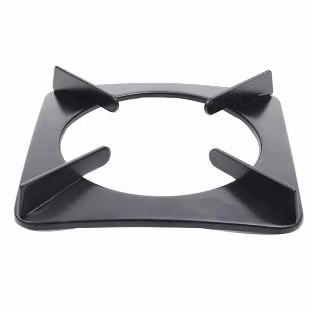 Stainless Steel LPG Gas Stove Stand (Pack of 2, Black)