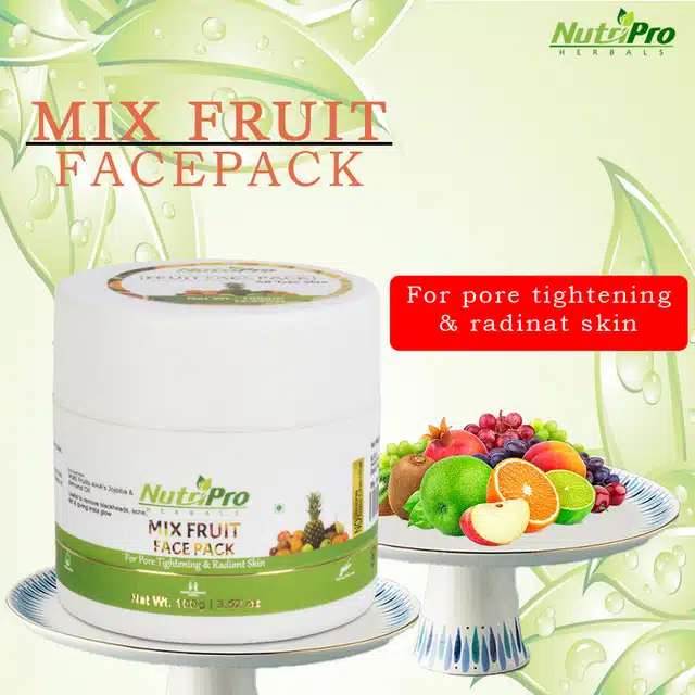 NutriPro Face Scrub, Massage Cream, Face Pack & Gold Kesar Gel (Pack of 4)
