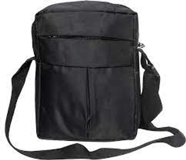 Polyester Sling Bag for Men & Women (Black)
