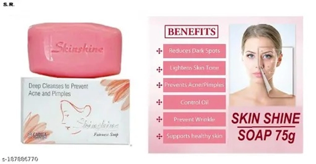 Shinshine Whitening Soap (75 g) with Cream (15 g) (Set of 1)