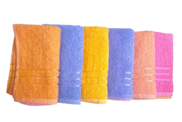 Cotton Solid Hand Towel (Multicolor, Pack of 4)