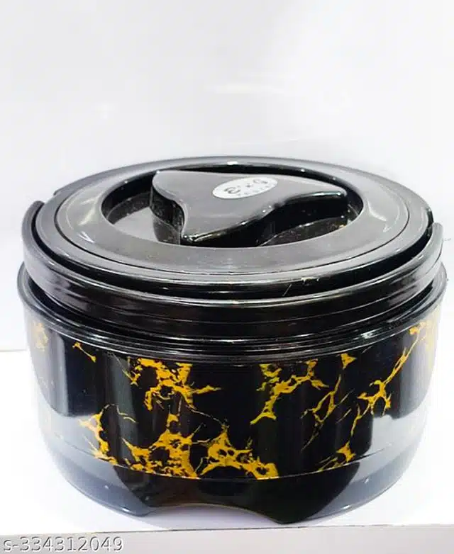 Plastic Serving Casserole (Black, 1000 ml)