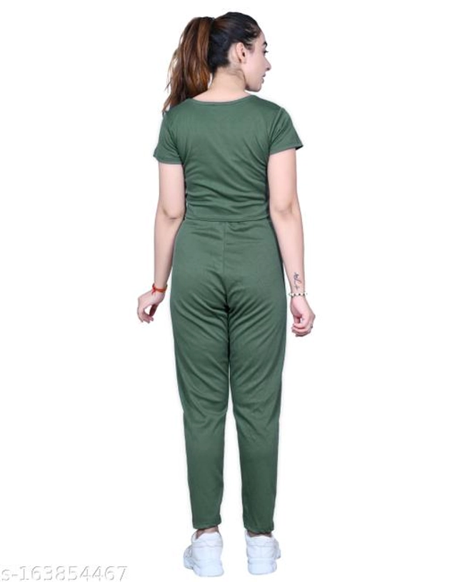 Polycotton Tracksuit for Women (Olive, S)