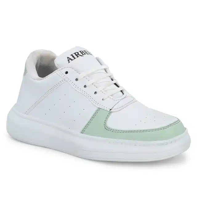 Men's Lace Up Casual Sneakers (Green, 8) (JF-32)