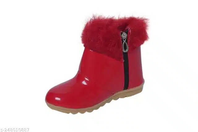 Boots for Girls (Red, 18-21 Months)