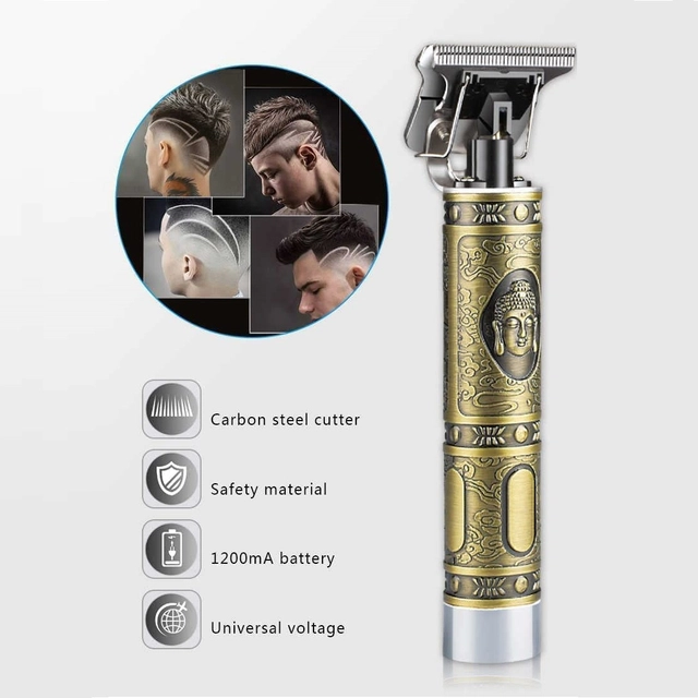 Buddha Professional Rechargeable Trimmer for Men & Women (Gold)