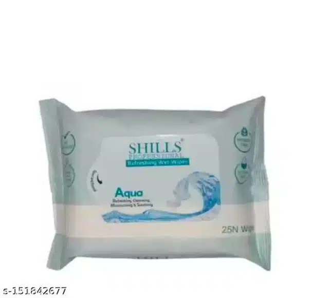 Shills Aqua Wet Face Wipes