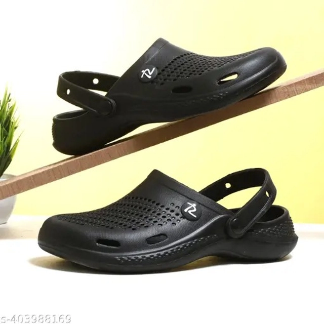 Clogs for Men (Black, 6)