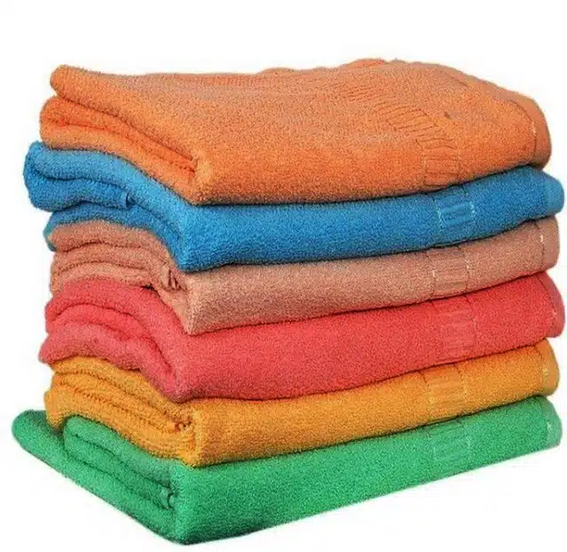 Cotton High Absorbent Antibacterial Hand Towels (Pack of 6) (Multicolor, 12x18 inches)