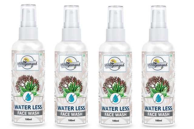Waterless Face Wash For Brighter & Fresher Look For Men & Women (100 ml, Pack Of 4) (Ab-00583)