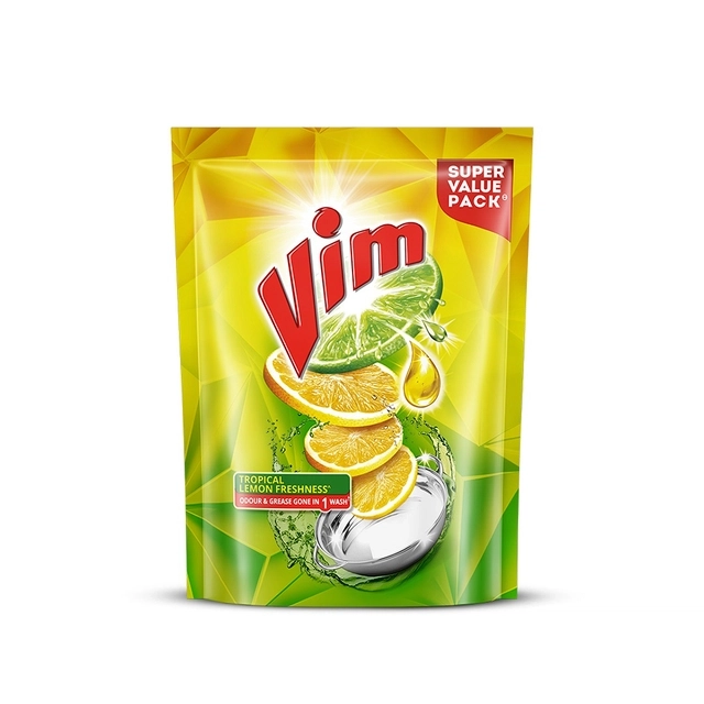 Vim Liquid Dishwash Pouch 500 ml