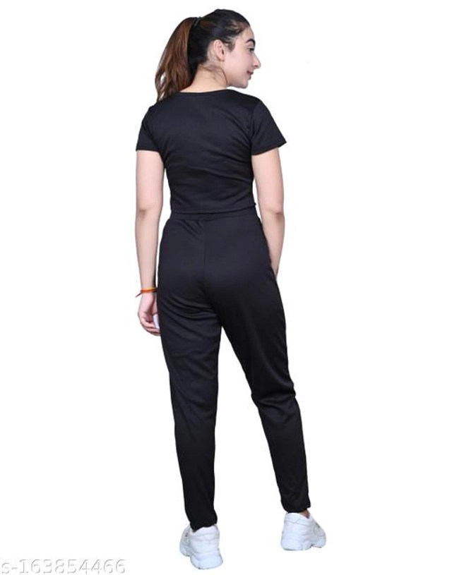 Polycotton Tracksuit for Women (Black, S)