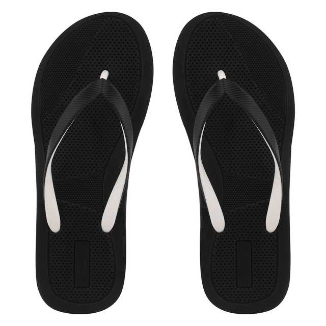 Foot Trends Crazy Women Slippers (Black, 5) (G-20)