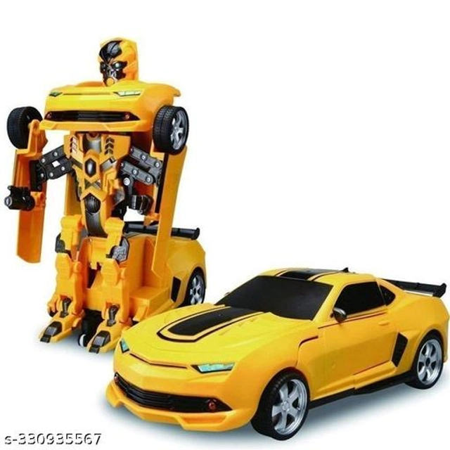 Battery Operated Converting Car to Robot Toy for Kids (Multicolor)