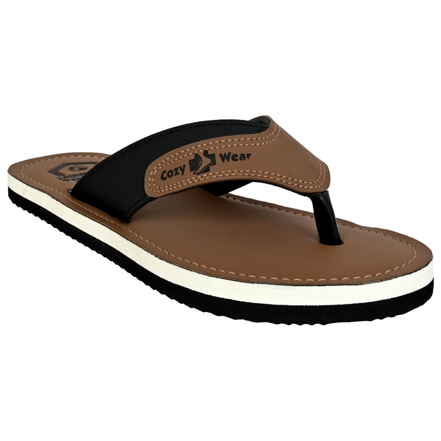 Flipflops for Men (Brown, 6)