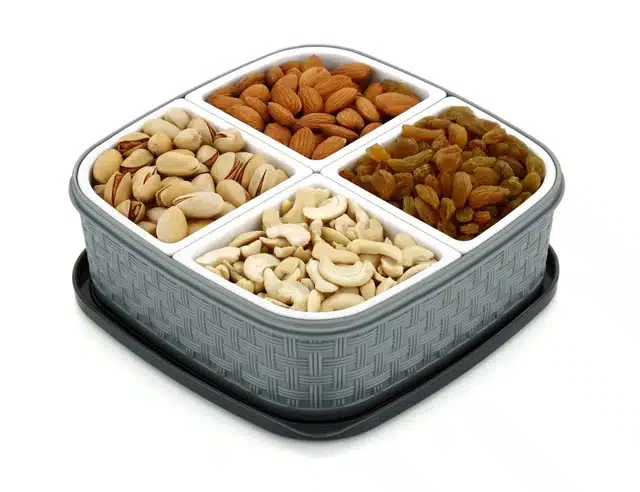 Plastic Spice & Dry Fruit Storage Box (Multicolor)