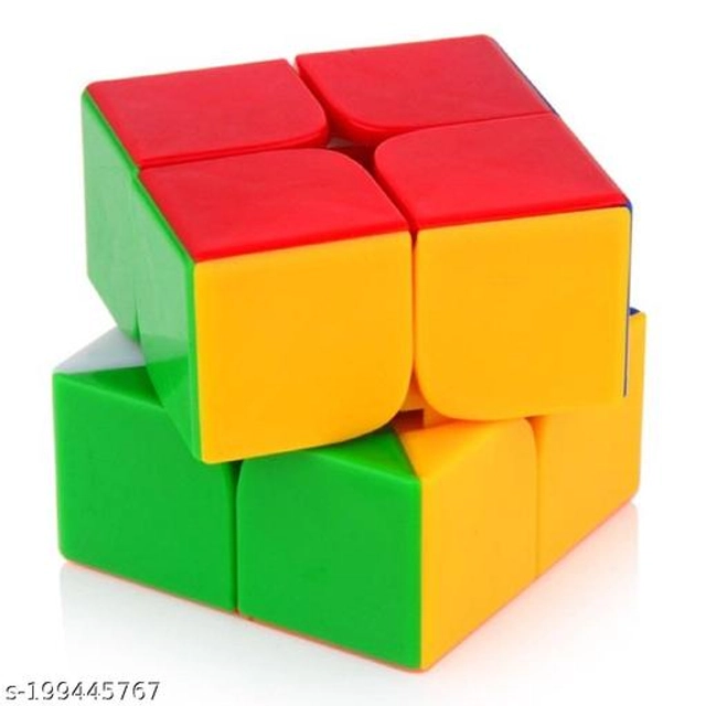 Plastic Rubik Cube (Multicolor, Pack of 2)